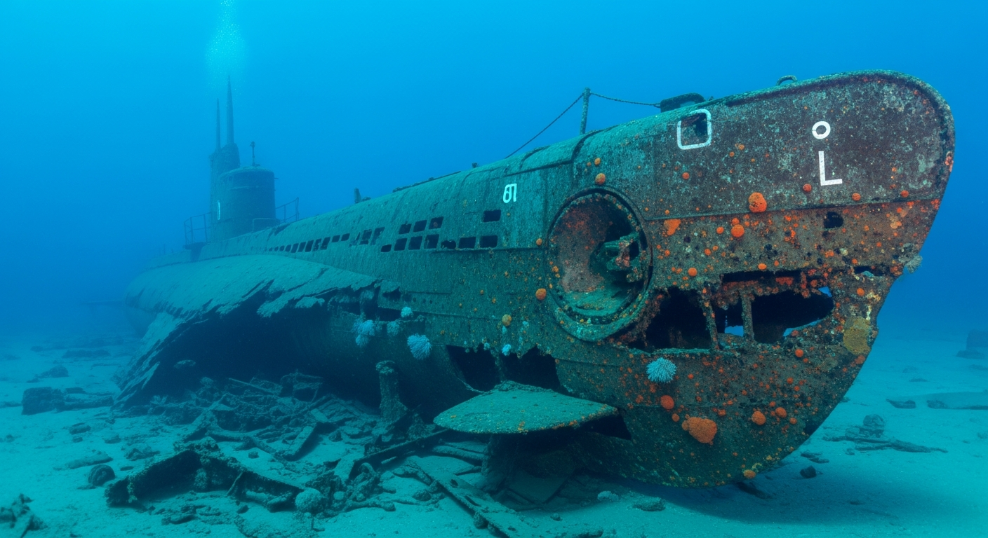 HMS Ulven – vraket på havsbotten